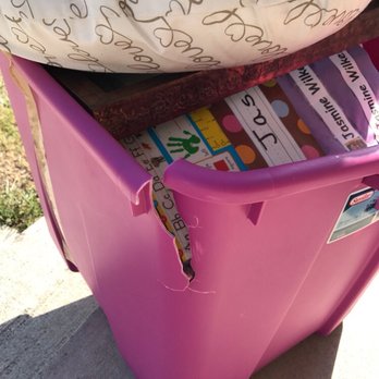Coleman Hawaii Movers - Busted plastic toughbox - Movers Near Me - Kapolei, Hawaii