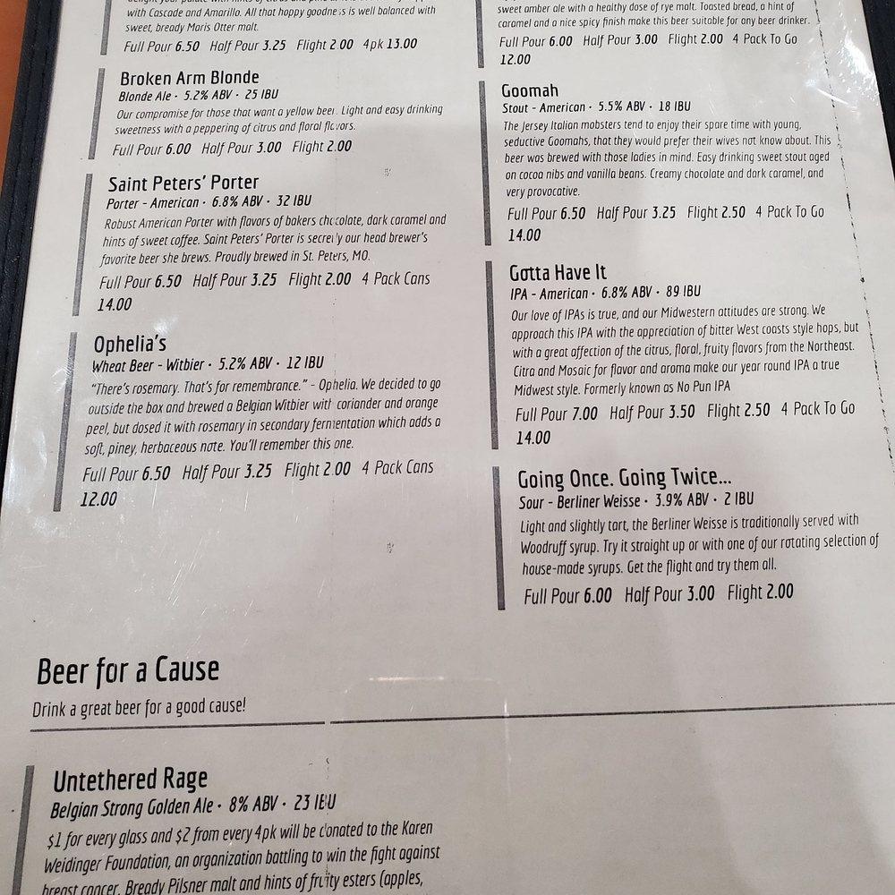 Third Wheel Brewing - Menu - Brewpubs Near Me - St Peters, Missouri Third Wheel Brewing - Menu - Brewpubs Near Me - St Peters, Missouri