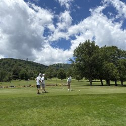 Linville Falls Golf Club - #16 tee.