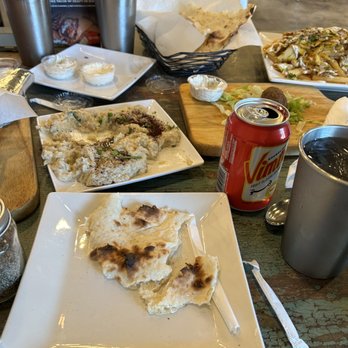 PapaFeta - Half eaten baba ghanoush-ordered tandoori bread separately. Can of Vimto. - Greek Near Me - Temecula, California PapaFeta - Half eaten baba ghanoush-ordered tandoori bread separately. Can of Vimto. - Greek Near Me - Temecula, California