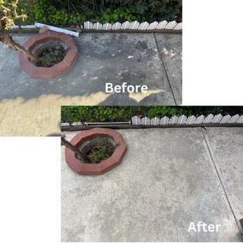 KC'S Cleaning Services - Shows before and after results of power washing Clients concrete pathway. - Pressure Washers Near Me KC'S Cleaning Services - Shows before and after results of power washing Clients concrete pathway. - Pressure Washers Near Me