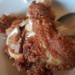 KFC - Old, dried out, refried chicken.