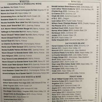 Vintage 423 - Menu. - New American Near Me - Albuquerque, New Mexico
