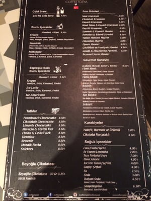 Menu photo 4 Coffeetopia Istanbul, 34 Menu photo 4 Coffeetopia Istanbul, 34