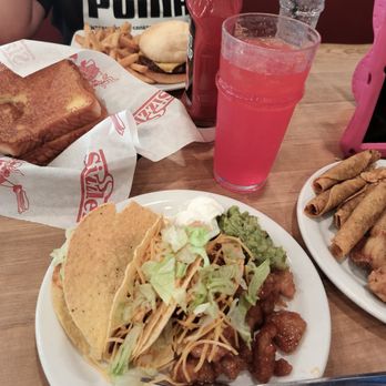 Sizzler - Unlimited salad bar, cheeseburger and fries. - Seafood Near Me - San Diego, California Sizzler - Unlimited salad bar, cheeseburger and fries. - Seafood Near Me - San Diego, California