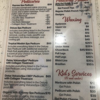 Modish Nails & Spa - Menu back - Nail Salons Near Me - Gilbert, Arizona Modish Nails & Spa - Menu back - Nail Salons Near Me - Gilbert, Arizona