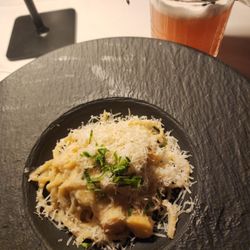 Crossroads Kitchen - Linguine scallops- so good!