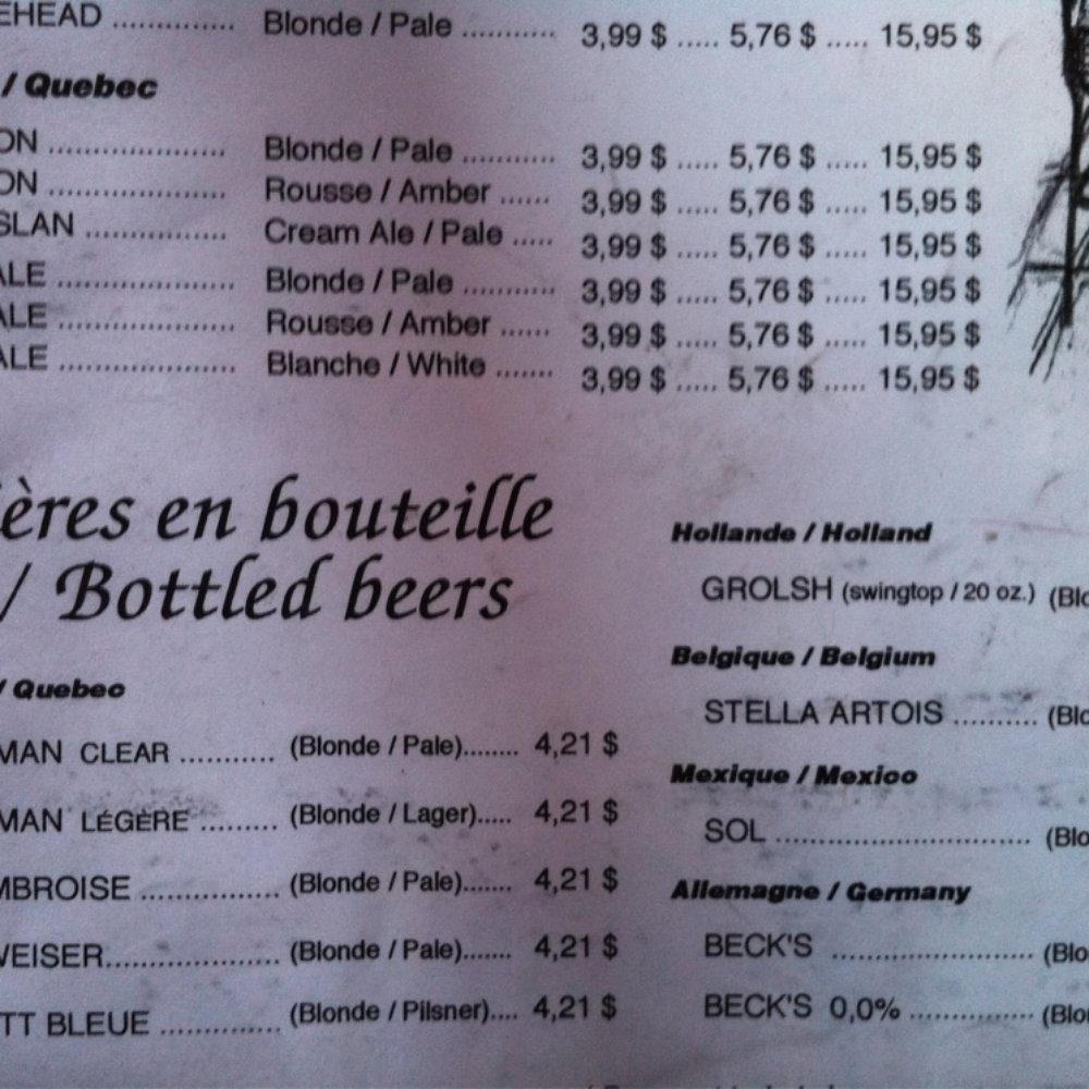 Pub Victoria - Menu2 - Pubs Near Me - Montreal, Quebec Pub Victoria - Menu2 - Pubs Near Me - Montreal, Quebec