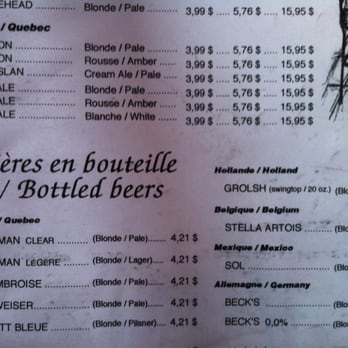 Pub Victoria - Menu2 - Pubs Near Me - Montreal, Quebec