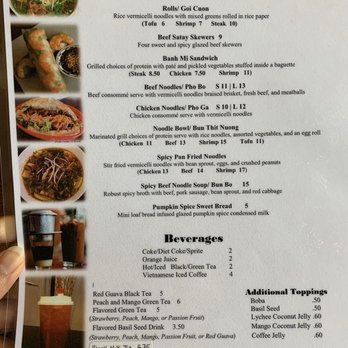 Pho Son - Menu - Vietnamese Near Me - Oswego, Illinois