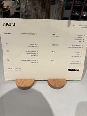 Menu photo 3 Manjul Coffee New York, NY Menu photo 3 Manjul Coffee New York, NY