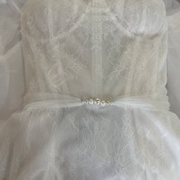 This is my wedding dress after it has been cleaned and preserved. This is my wedding dress after it has been cleaned and preserved.