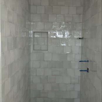 Stueve Tile & Stone - Custom Tile with a mosaic pattern shower pan. - Flooring Near Me Stueve Tile & Stone - Custom Tile with a mosaic pattern shower pan. - Flooring Near Me