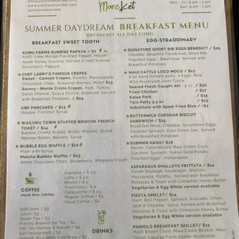 SixtyTwo MarcKet - 6/2/22 Menu - New American Near Me - Wailuku, Hawaii SixtyTwo MarcKet - 6/2/22 Menu - New American Near Me - Wailuku, Hawaii