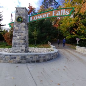 Tahquamenon Falls State Park - Entrance to Lower Falls - Parks Near Me - Paradise, Michigan