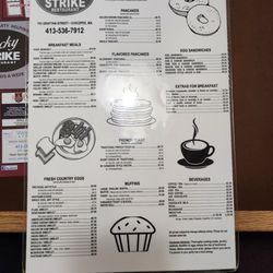 Lucky Strike Restaurant - Breakfast menu