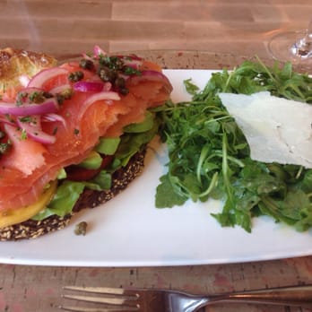 GIADA - SLAT with Arugala side salad. A peak at the crust of the Carbonara pizza as well. - Italian Near Me - Las Vegas, Nevada