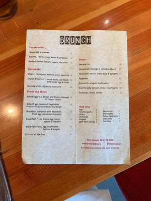 Menu photo 5 Nook Vancouver, BC