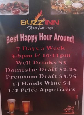 Menu photo 2 Buzz Inn Steakhouse & Lounge Wenatchee, WA