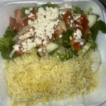 Gyro Grill - Greek Salad and Yellow Rice - Greek Near Me - Maricopa, Arizona