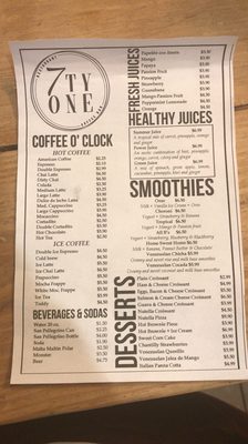 Menu photo 6 7tyone Restaurant & Coffee Miami Beach, FL Menu photo 6 7tyone Restaurant & Coffee Miami Beach, FL