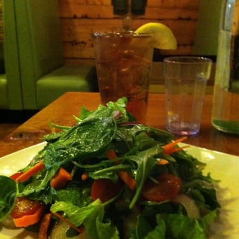 Bareburger - Forest Hills - Excellent organic house salad at Bareburger with orangish black iced tea. Healthy, guilt-free - Burgers Near Me - Forest Hills, New York Bareburger - Forest Hills - Excellent organic house salad at Bareburger with orangish black iced tea. Healthy, guilt-free - Burgers Near Me - Forest Hills, New York