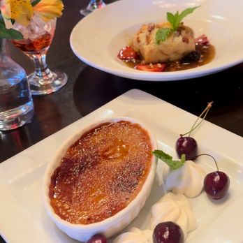 Hearthstone Restaurant - Cherry creme brûlée and bread pudding - New American Near Me - Breckenridge, Colorado Hearthstone Restaurant - Cherry creme brûlée and bread pudding - New American Near Me - Breckenridge, Colorado