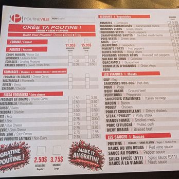 Poutineville - Create Your own Poutine options - Poutineries Near Me - Montreal, Quebec Poutineville - Create Your own Poutine options - Poutineries Near Me - Montreal, Quebec