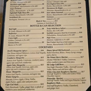 The Outlook Restaurant - Drink Menu, Page 1 - Venues & Event Spaces Near Me - Westford, Massachusetts