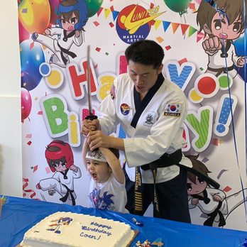 United Martial Arts - Birthday party cake cutting - Martial Arts Near Me - Dumfries, Virginia United Martial Arts - Birthday party cake cutting - Martial Arts Near Me - Dumfries, Virginia