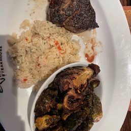 Brussel sprouts, filet mignon