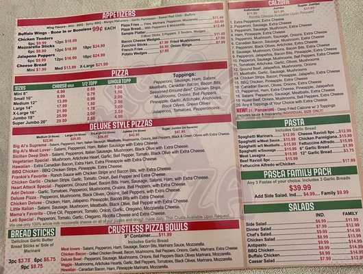 Menu photo 2 Big Al's Palmdale, CA Menu photo 2 Big Al's Palmdale, CA