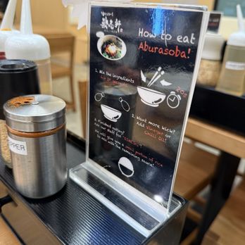 Kajiken - Instructions to eat Aburasoba - Ramen Near Me - Dublin, California