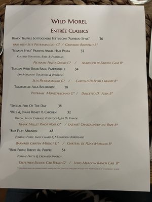 Menu photo 1 Wild Morel Restaurant Brevard, NC