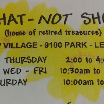 What-Not Shop Lakeview Village - Hours - Thrift Stores Near Me - Lenexa, Kansas What-Not Shop Lakeview Village - Hours - Thrift Stores Near Me - Lenexa, Kansas