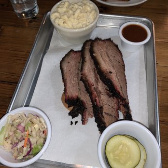 Cinder BBQ - Brisket entree with Mac n cheese side - Bars Near Me - Washington, DC, District of Columbia