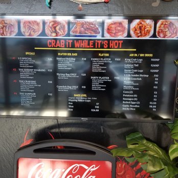 Crab It While Its Hot - Menu (no to go menus yet) - Cajun/Creole Near Me - Porterville, California
