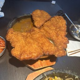 spicy CURRY PORK KATSU 카레돈까스JAP-CHAE BULGOGI 불고기 spicy CURRY PORK KATSU 카레돈까스JAP-CHAE BULGOGI 불고기