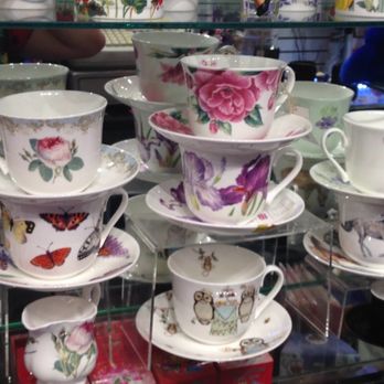 Kalinka Gifts - Cups with saucers, fine bone china - Gift Shops Near Me - Brooklyn, New York