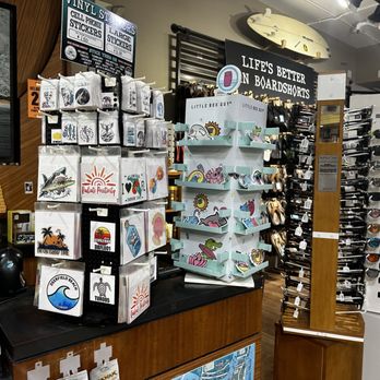 Billabong - Stickers, decals, vinyls near the register - Surf Shop Near Me - Deerfield Beach, Florida