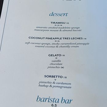 Louiza - Dessert menu is most important - Mediterranean Near Me - Lake Louise, Alberta