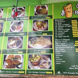 Crazy Burrito - Menu