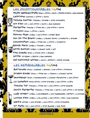 Menu photo 4 Barracuda Paris, 75 Menu photo 4 Barracuda Paris, 75