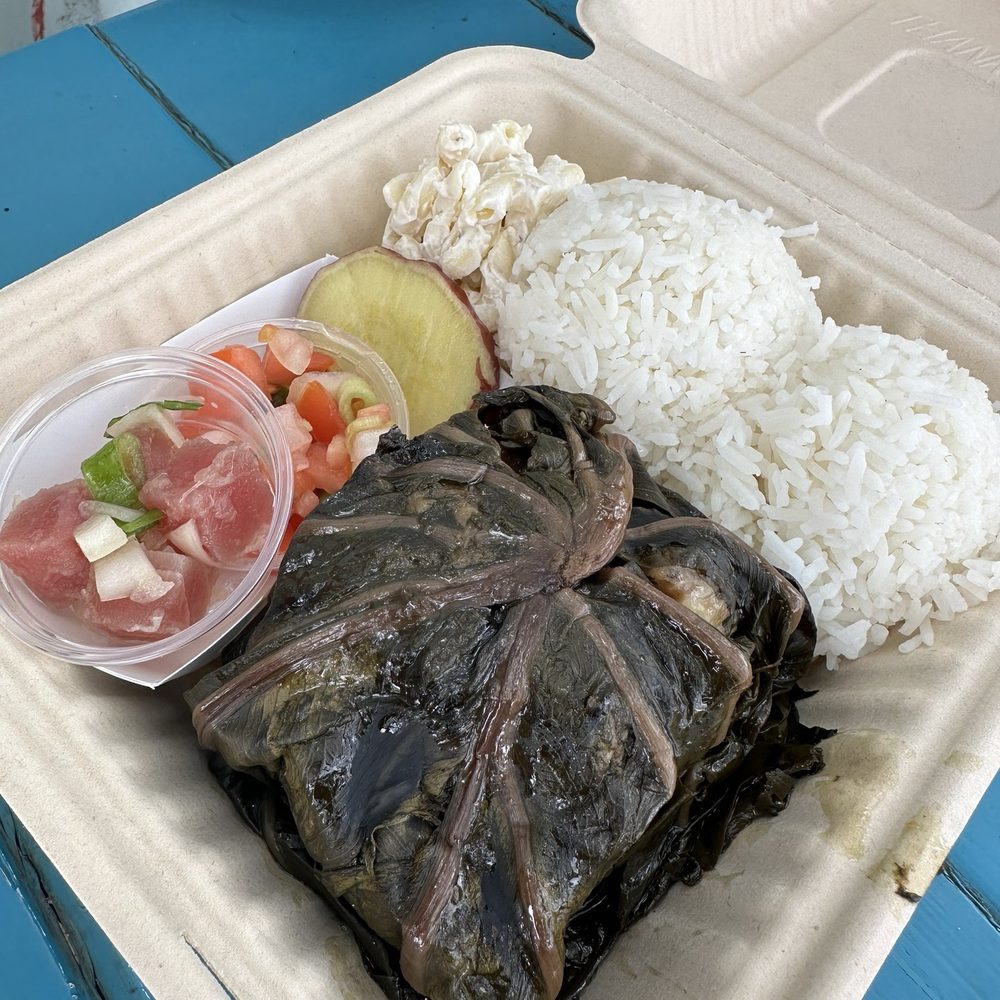 Plantation Plates - Lau Lau Plate ($12) - Food Trucks Near Me - Kahului, Hawaii Plantation Plates - Lau Lau Plate ($12) - Food Trucks Near Me - Kahului, Hawaii