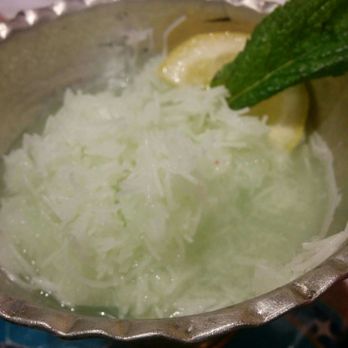 Queen of Persia - Faloodeh, a lime sorbet with rice noodles - Persian/Iranian Near Me - Toronto, Ontario Queen of Persia - Faloodeh, a lime sorbet with rice noodles - Persian/Iranian Near Me - Toronto, Ontario