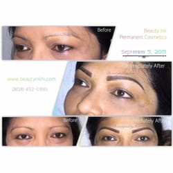 Beauty Ink Permanent Cosmetics - Powdered Brows Immediately After