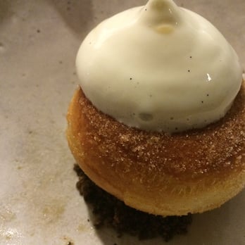 Michael Warring - Brioche Doughnut (Sixths Course): Crème anglaise, coffee cardamom soil, cinnamon sugar...Light, airy, perfection. - New American Near Me - Vallejo, California Michael Warring - Brioche Doughnut (Sixths Course): Crème anglaise, coffee cardamom soil, cinnamon sugar...Light, airy, perfection. - New American Near Me - Vallejo, California