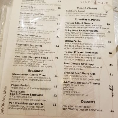 Menu photo 4 Vino Volo Reno, NV