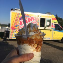 JAM Ice Cream - Not sure what this was, but it had vanilla ice cream, peanuts, caramel drizzle, and whip cream... so good!