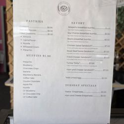 Lulu’s Buns Bakery - Menu 10/25